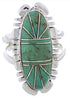 Genuine Sterling Silver Turquoise Jewelry Ring Size 4-3/4 TX28541